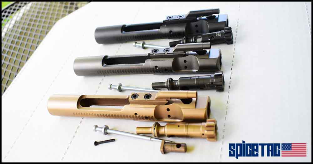 AR15 DLC BCGs Black Gray FDE Disassembled