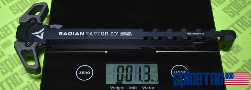 Raptor SD Charging Handle Weight